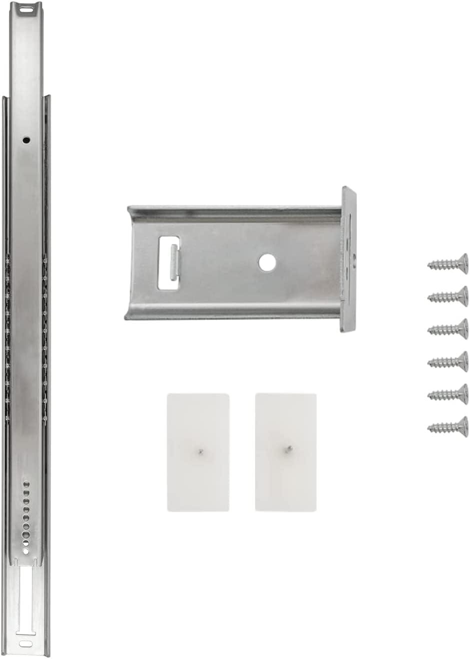 Drawer Slide Center Mount 3/4 Extension Cadmium Finish