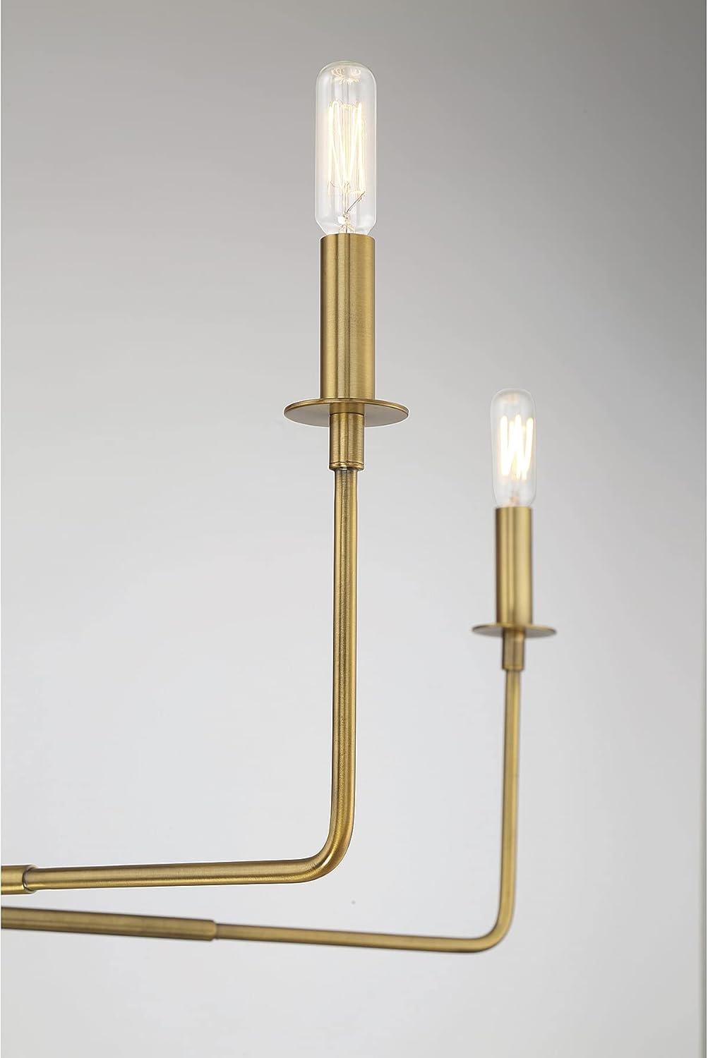 Savoy House Salerno 6 - Light Chandelier in  Warm Brass