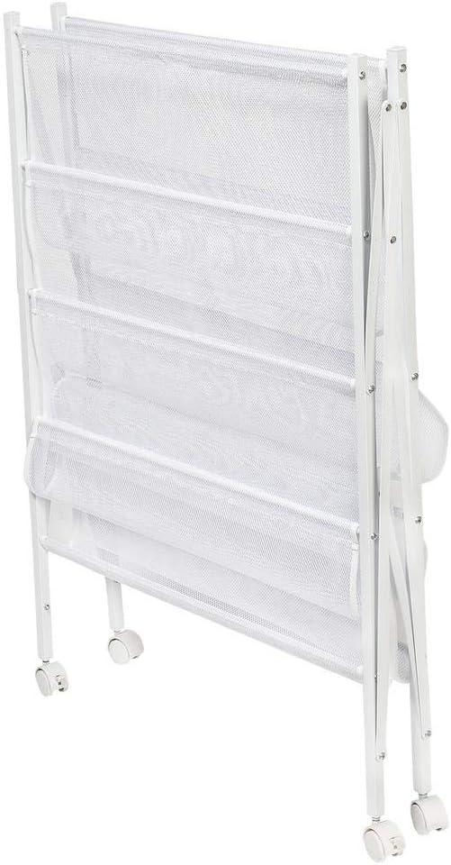 Honey-Can-Do Flat Drying Rack: Steel, Collapsible, Lay Flat to Dry, Sweater Dryer, White, 40 lb Capacity, Wheels, 23.4 Surface Area