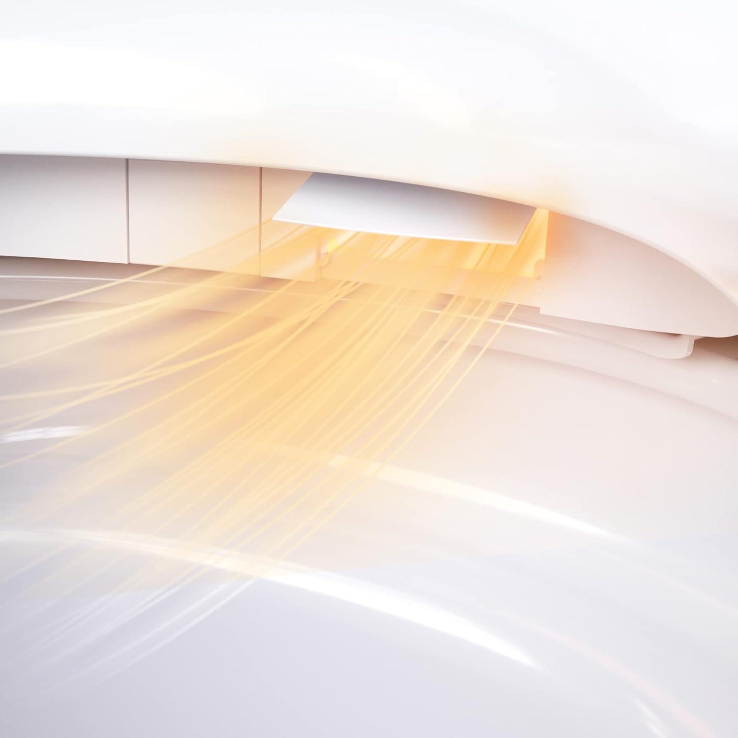 HOROW Elongated Tankless Toilet, One Piece Smart Toilet with Advance Heated Bidet Seat, Wireless Remote Control, Auto Open,HR-T05S