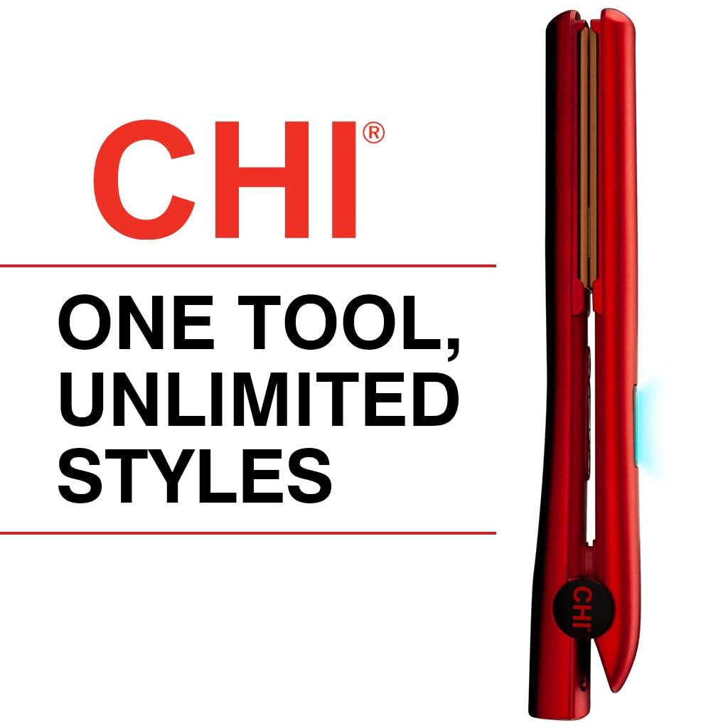 Ruby Red Ceramic Tourmaline Flat Iron with LED Display
