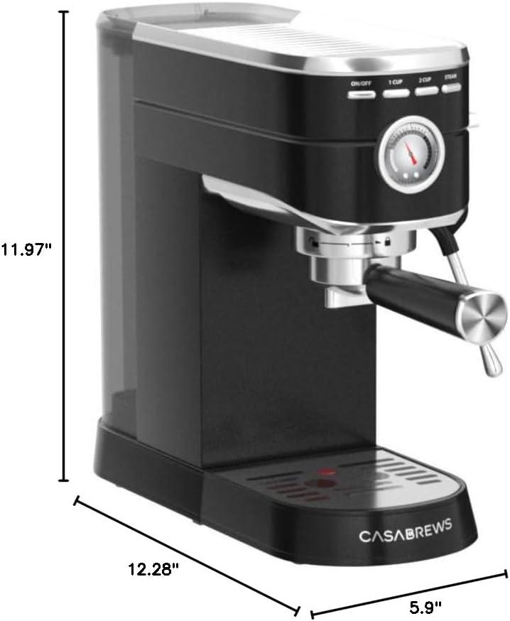 CASABREWS CASABREWS CM5418 20 Bar Espresso Machine Coffee Maker W/ Powerful Steam Wand Stainless Steel