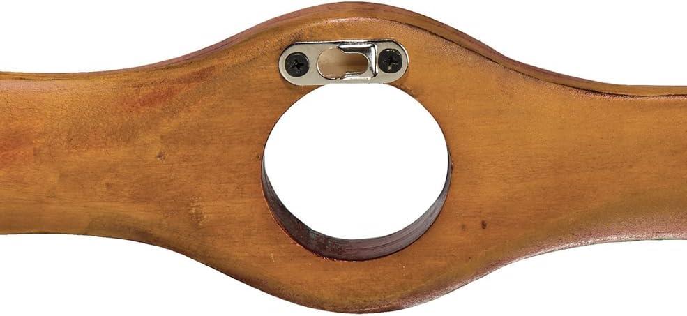 Mahogany Vintage Aircraft Wooden Propeller (46") with Detailed Center Hub Airplane Decor Antique Props