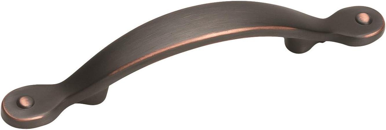 Amerock Inspirations 3 inch (76mm) Center-to-Center Oil-Rubbed Bronze Cabinet Pull
