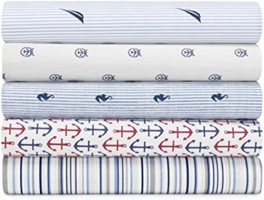 Nautica Printed Cotton Percale Sheet Sets