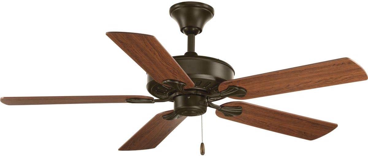 Progress Lighting P2503 Air Pro 5 Blade Hanging Indoor Ceiling Fan - Bronze