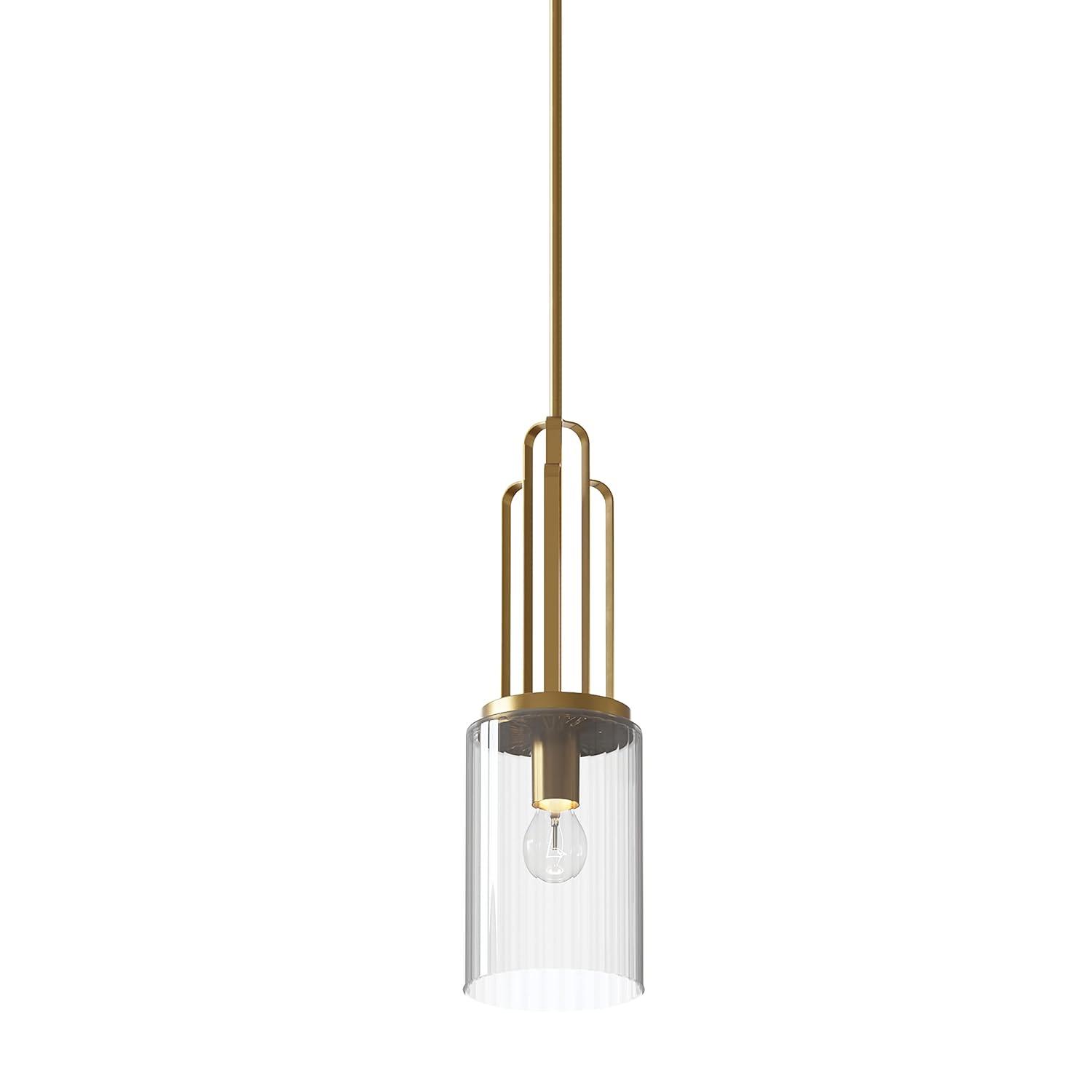 Kichler Lighting Kimrose 1 - Light Pendant in  Brushed Natural Brass