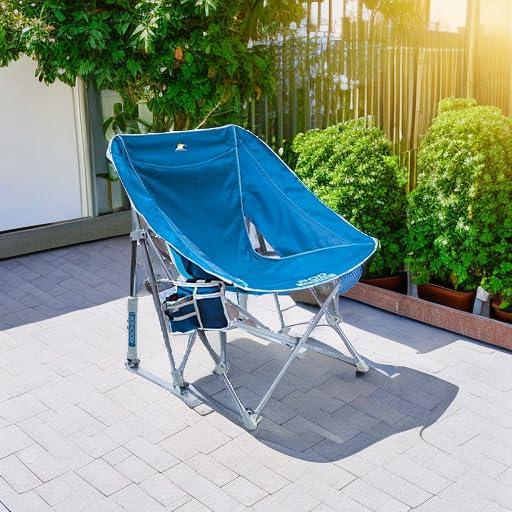 GCI Outdoor Pod Rocker Beach Chair, Saybrook Blue