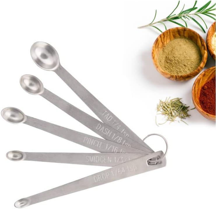 Precision at Your Fingertips: Mini Measuring Spoons Set - Stainless Steel (Set of 5)