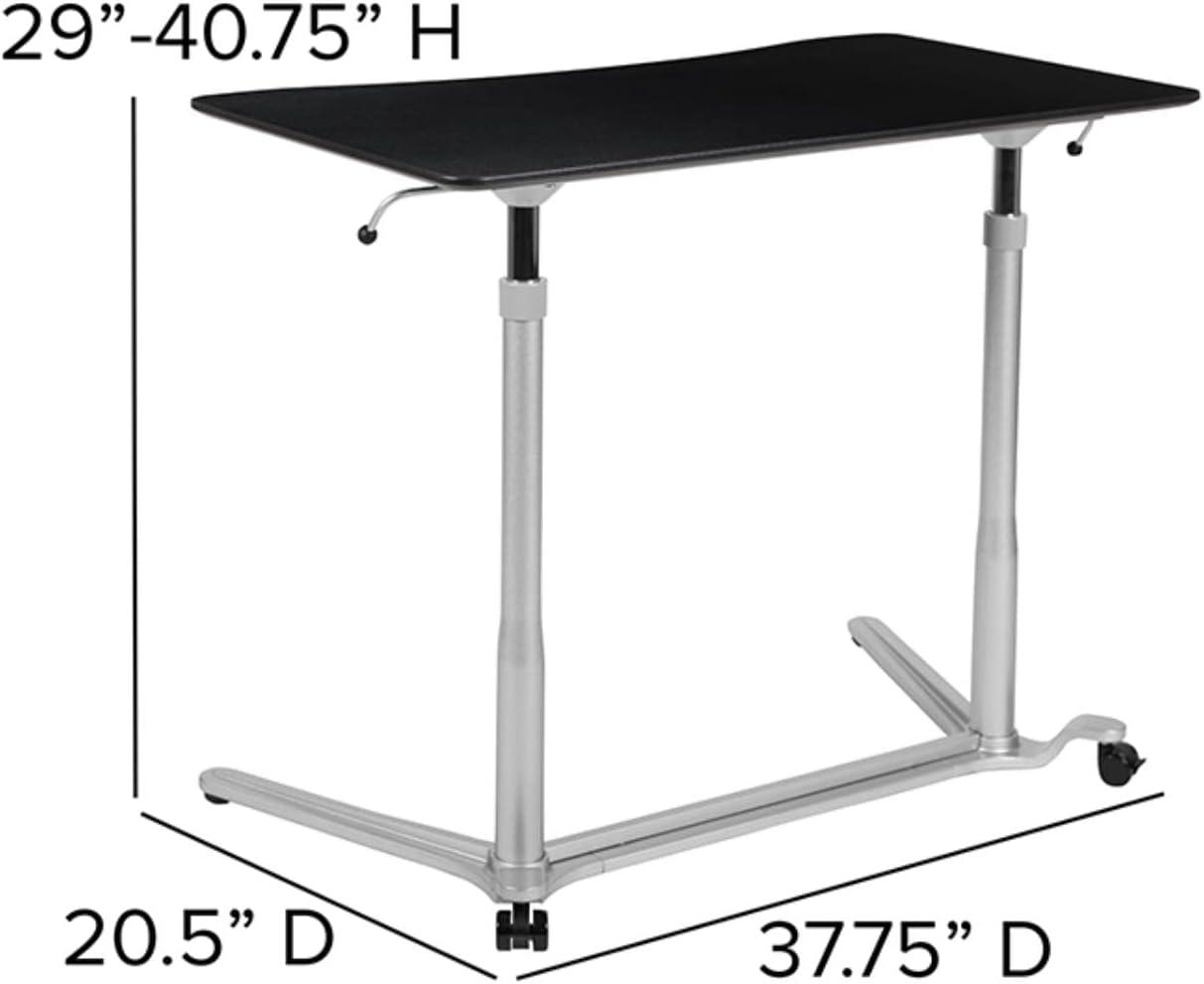 Flash Furniture Sit-Down, Stand-Up Ergonomic Computer Desk - Standing Desk