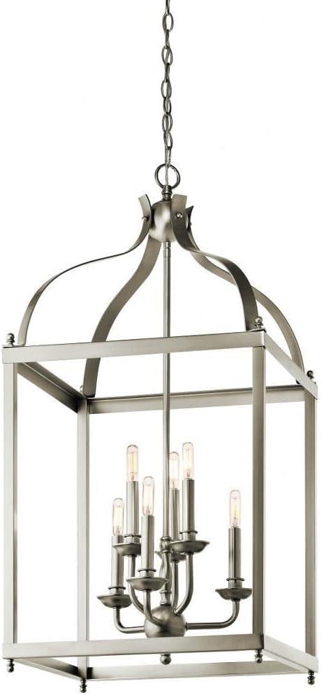 Larkin 36.25" 6 Light Pendant in Brushed Nickel