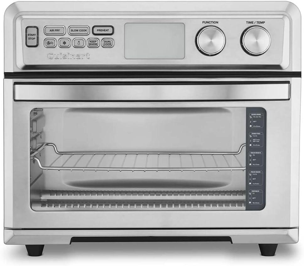 Cuisinart Digital Air Fryer Toaster Oven - Stainless Steel - TOA-95: 1800W, 28.5L Capacity, Dishwasher-Safe Parts