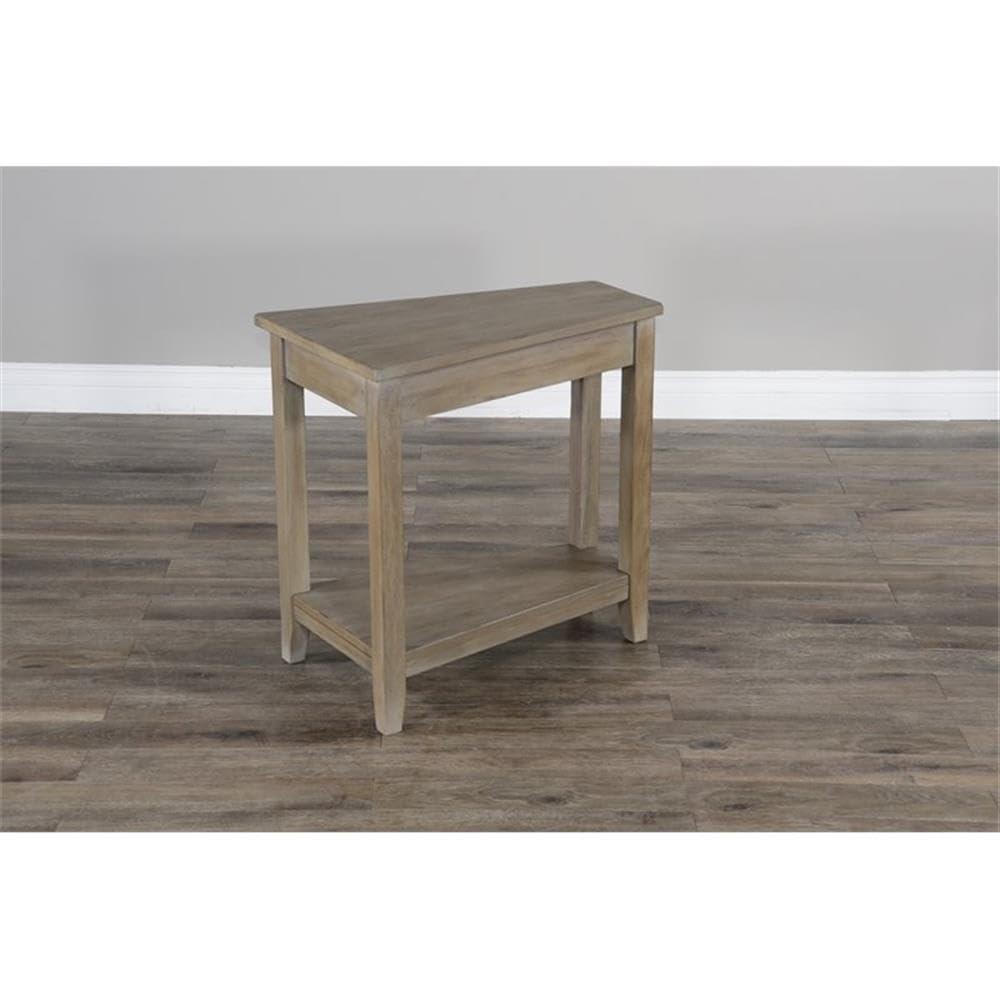 Sunny Designs Santa Fe 16" Transitional Wood Chair Side Table in Dark Chocolate