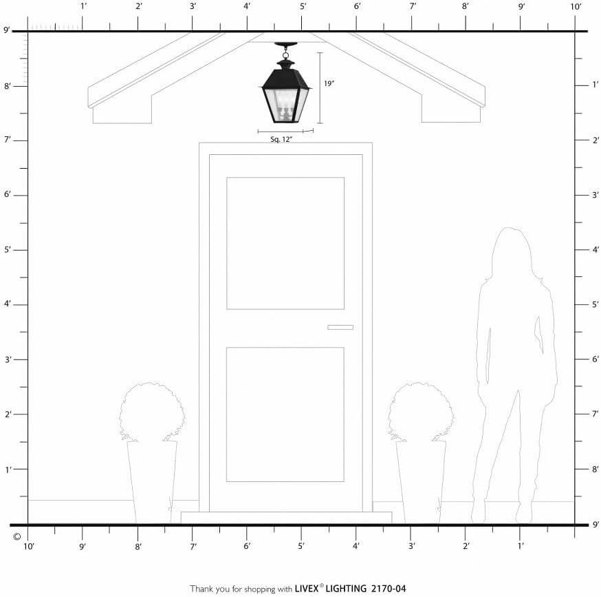 Livex Lighting Mansfield 3 - Light Pendant in  Charcoal