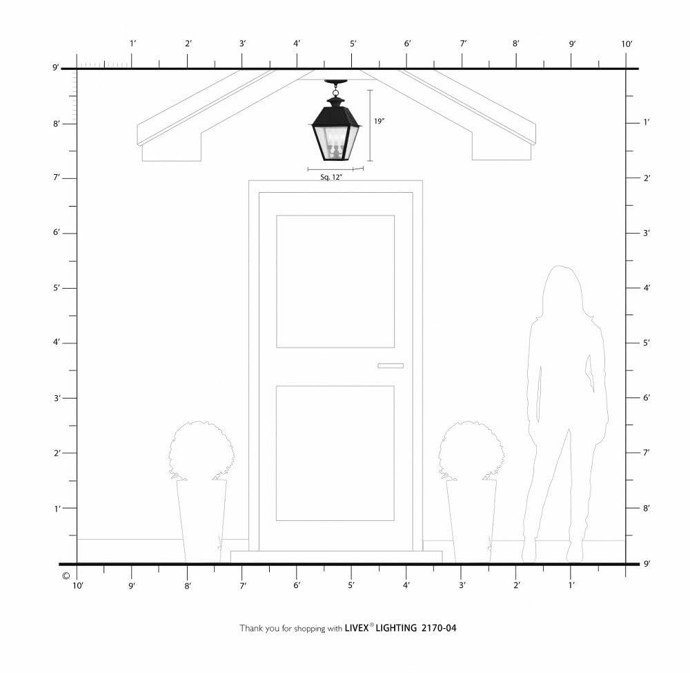 Livex Lighting Mansfield 3 - Light Pendant in  Charcoal