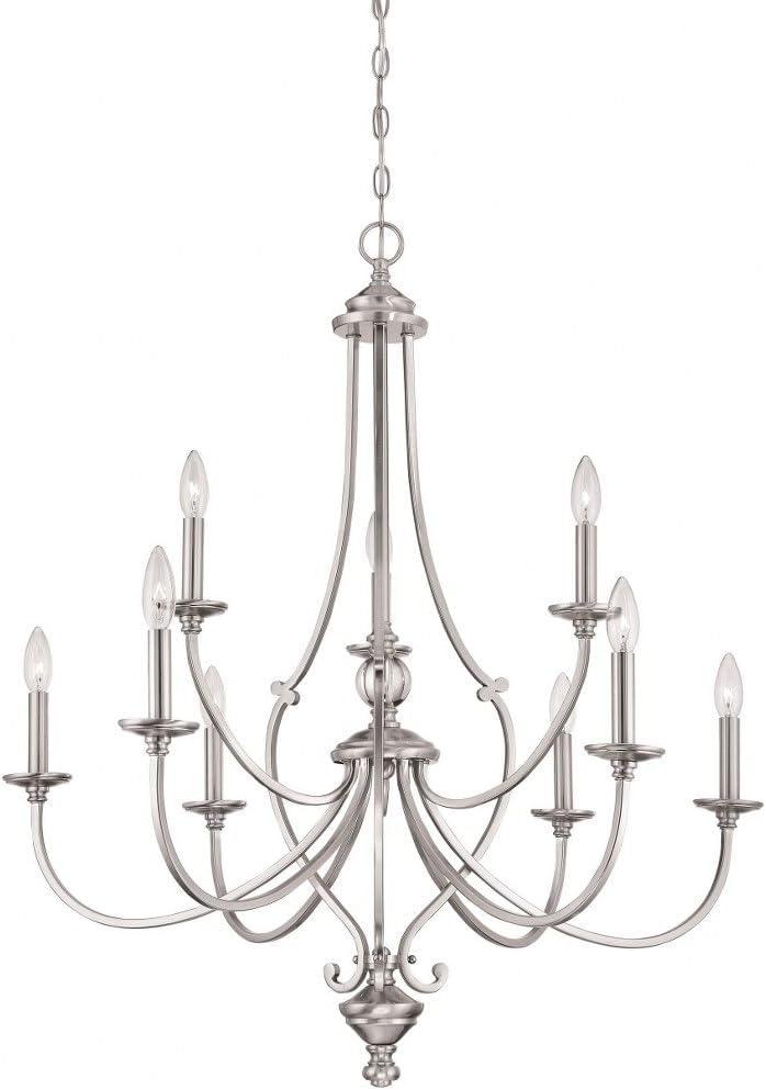 Minka Lavery - Savannah Row - Chandelier 9 Light Brushed Nickel in Traditional
