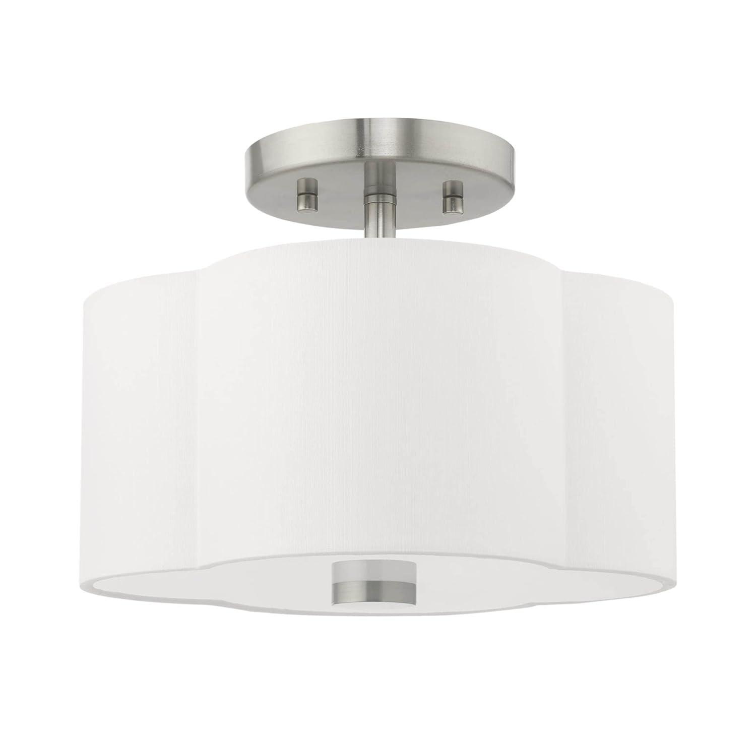 Livex Lighting Chelsea 2 - Light Flush Mount in  Brushed Nickel