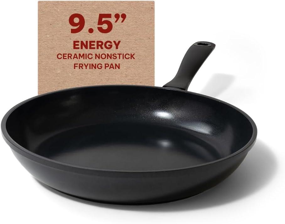 Alva Energy 9.5" Black Aluminum Nonstick Frying Pan