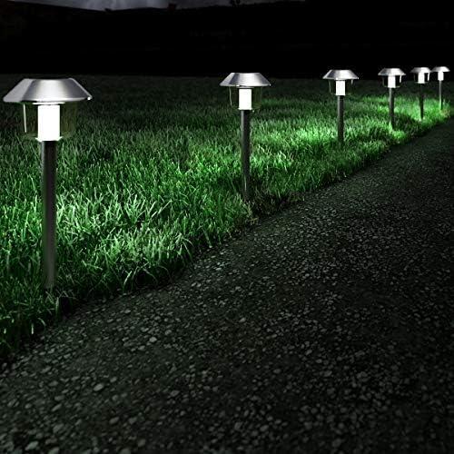 Stainless Steel Solar Pathway LED Lights Multipack