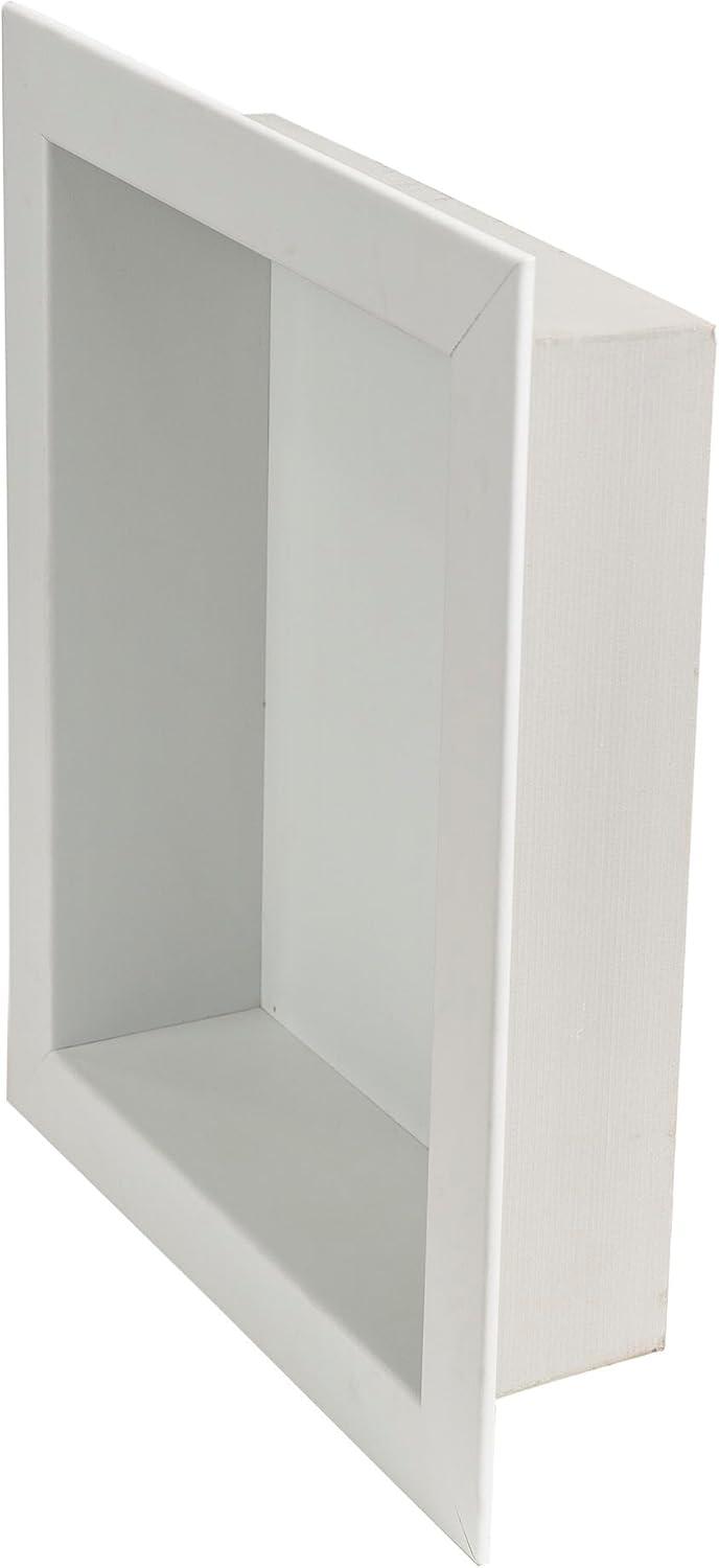 Palisade 17.5 in. x 15.5 in. Vinyl Waterproof Shower Niche Insert