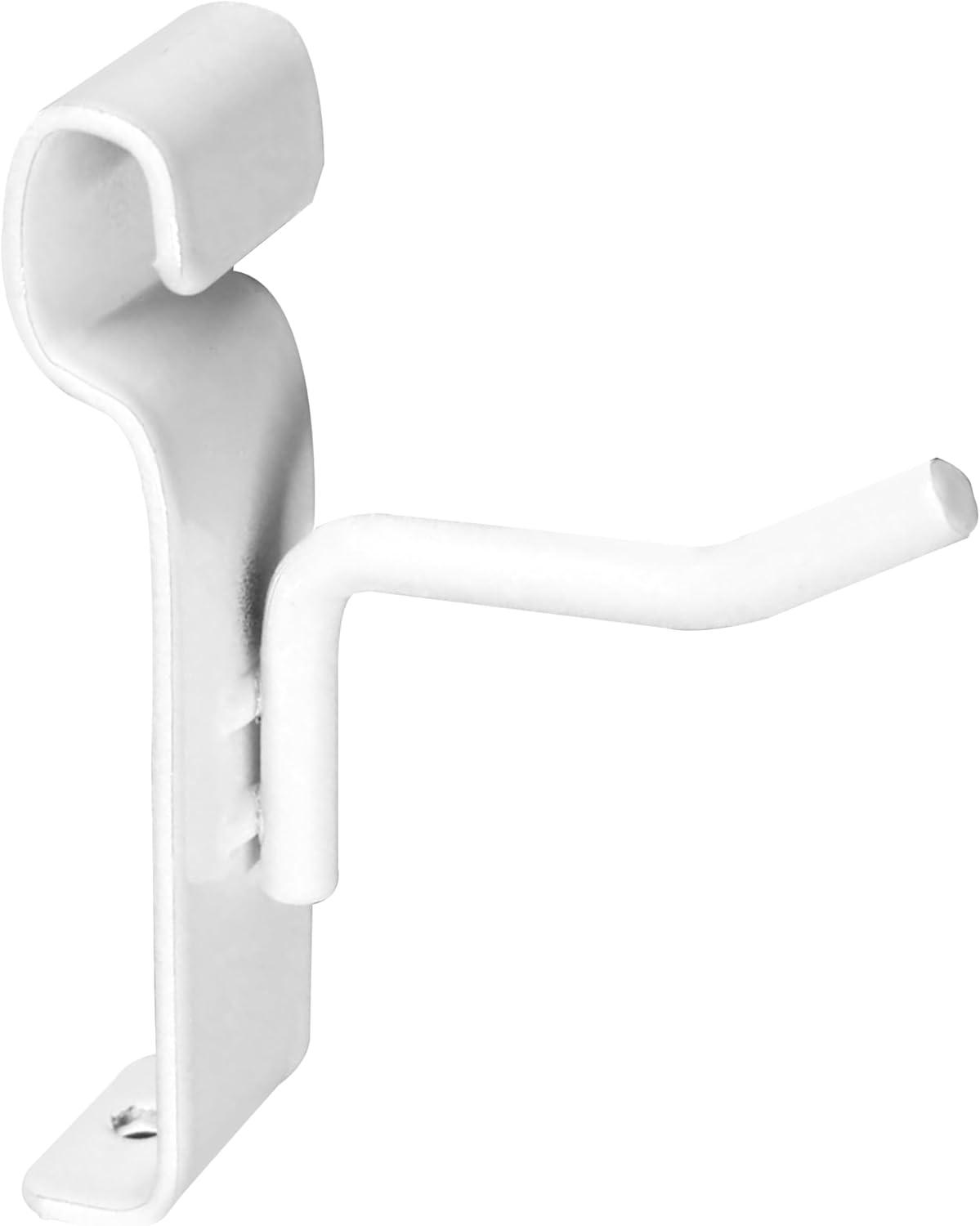 SSWBasics 2 inch White Peg Hook for Wire Grid - Pack of 50 - Durable Grid Wall Accessory - Perfect Gridwall Hooks for Retail  Thrift  Boutique  Garage  Home Organization and Display