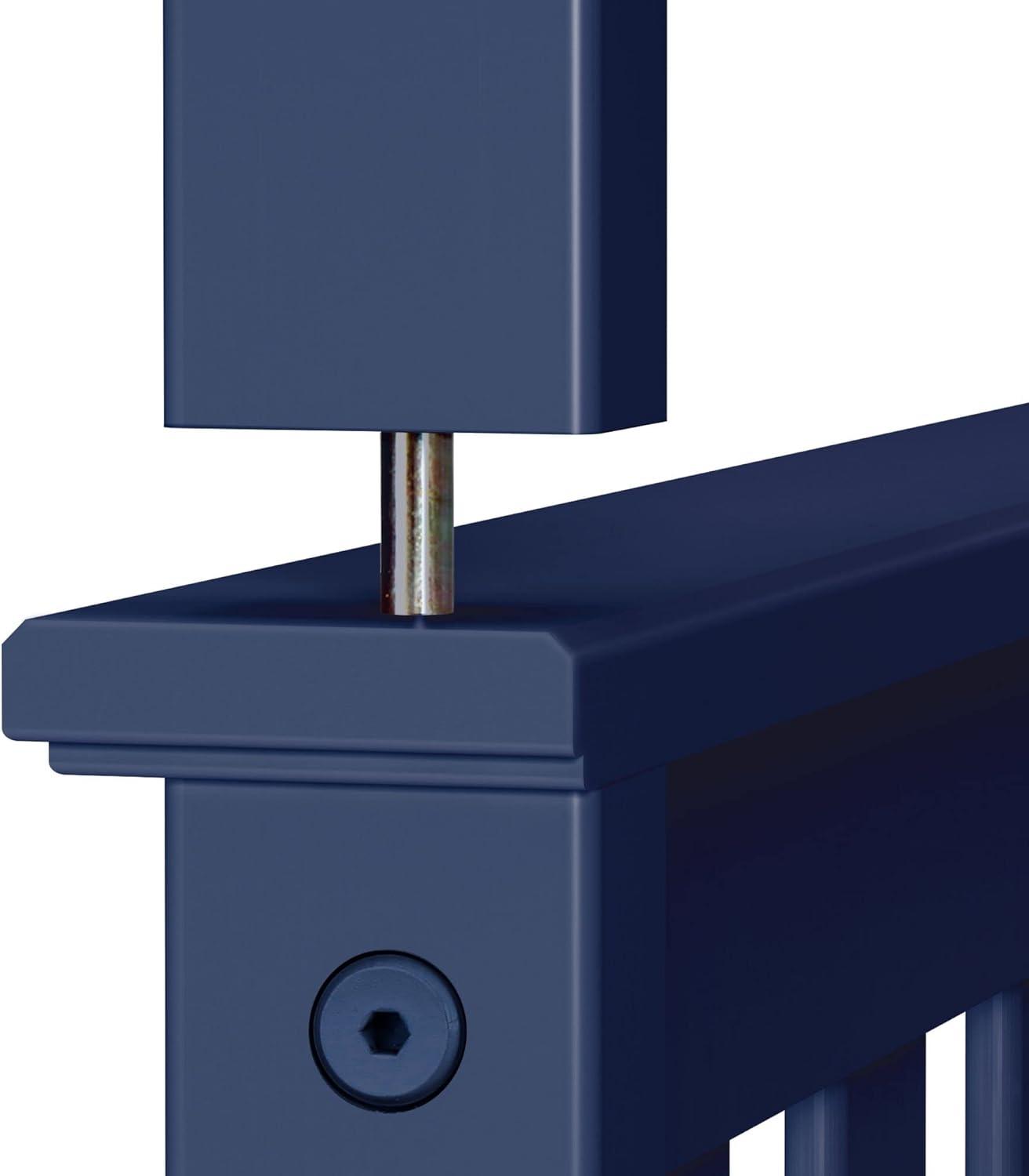 Plank+Beam Solid Wood Twin over Twin Bunk Bed with Ladder for Adults, No Box Spring Needed