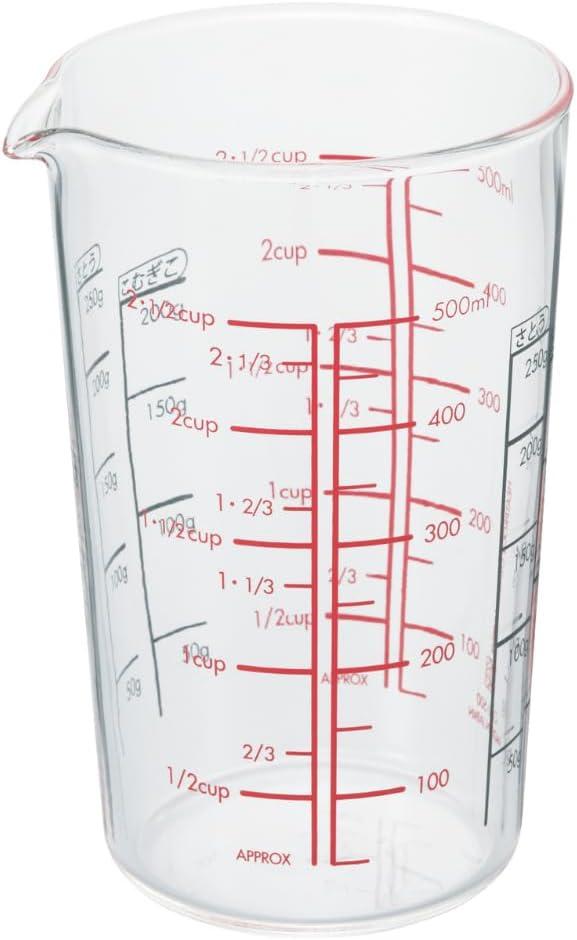 Hario 500ml Clear Heatproof Glass Measuring Cup