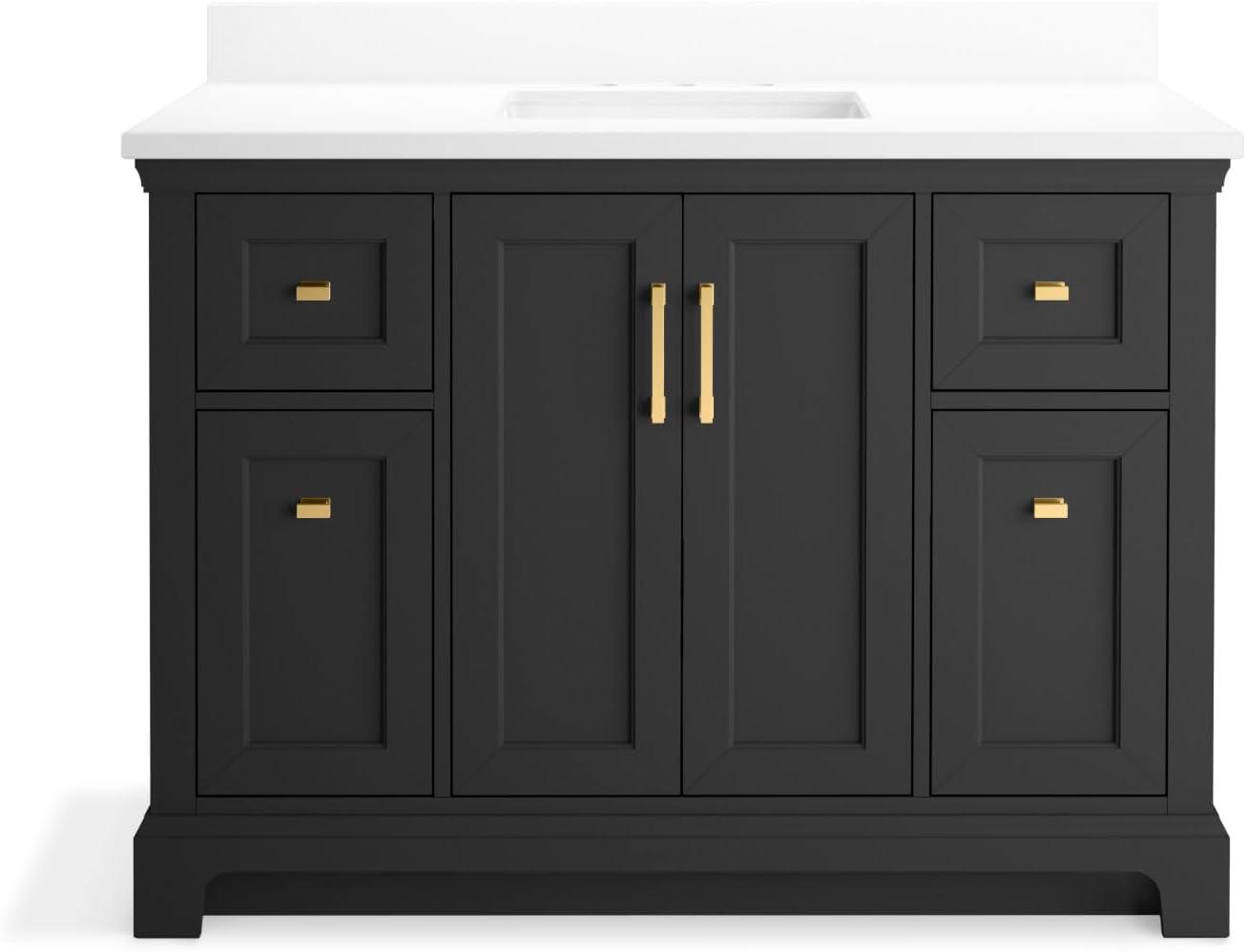 Charlemont 48 In. Bathroom Vanity Cabinet With Sink And Quartz Top