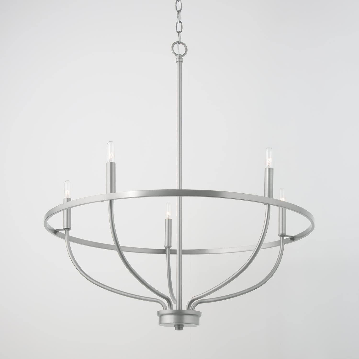 Greyson Urban Bronze 5-Light Taper Candle Chandelier