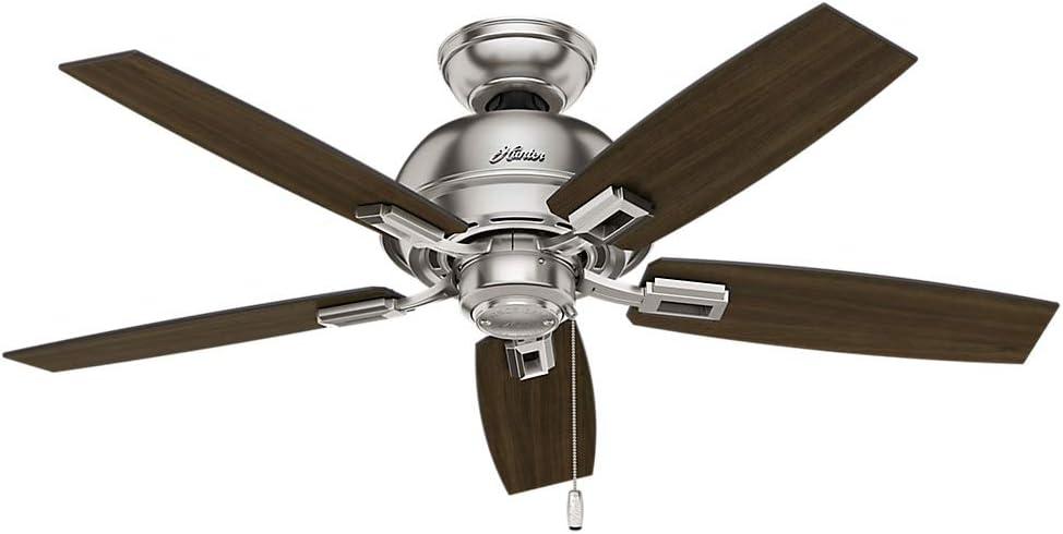 44" Donegan 5 - Blade Standard Ceiling Fan with Pull Chain and Light Kit Included