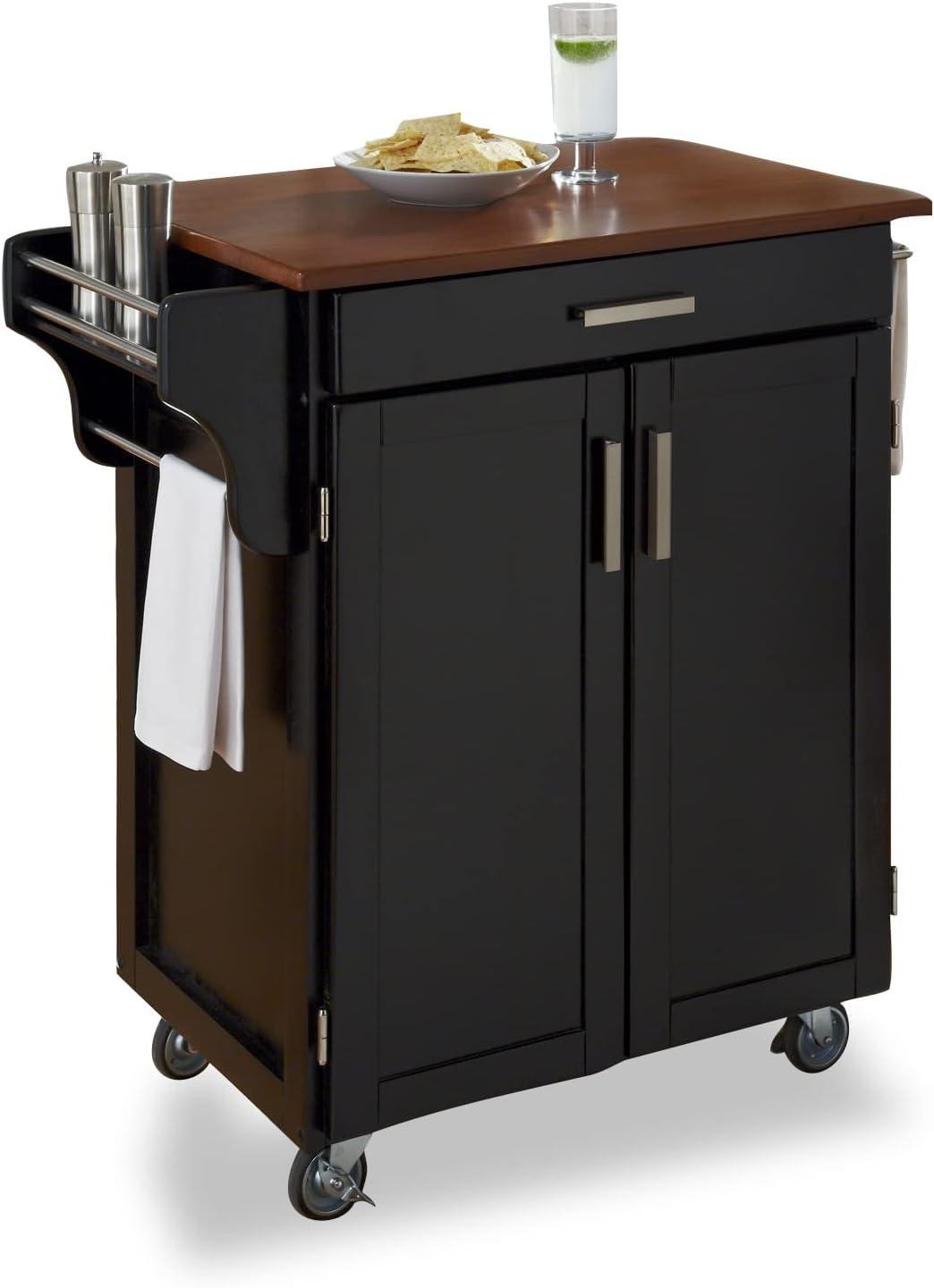 Cuisine Kitchen Cart Black Base - Home Styles