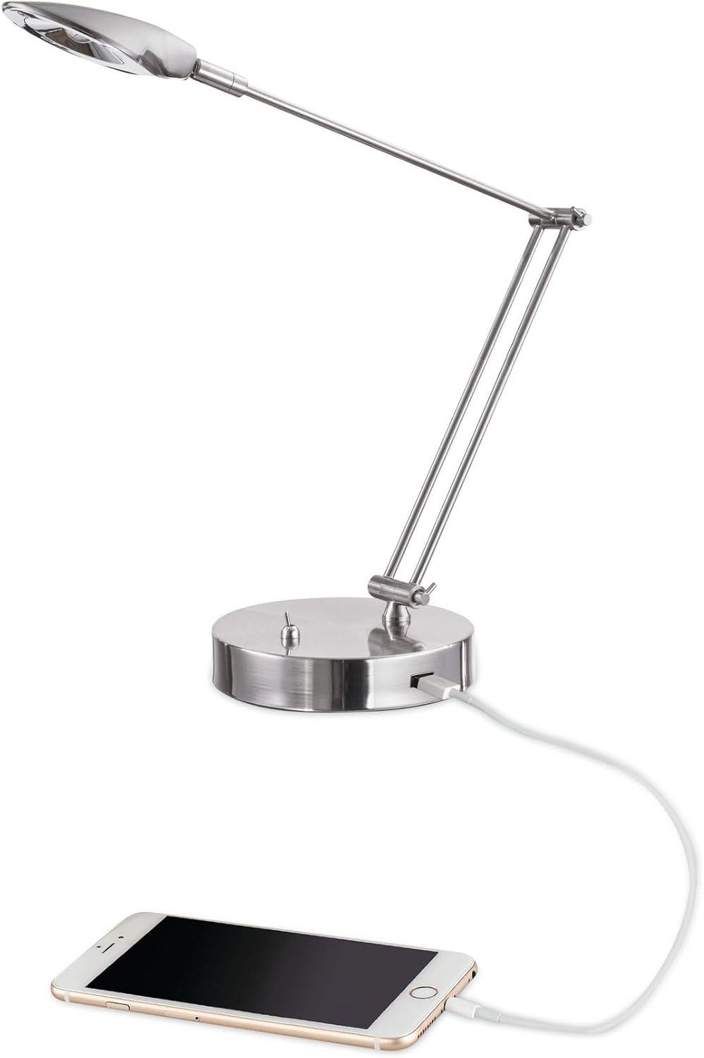 Adjustable Metal USB Table Lamp