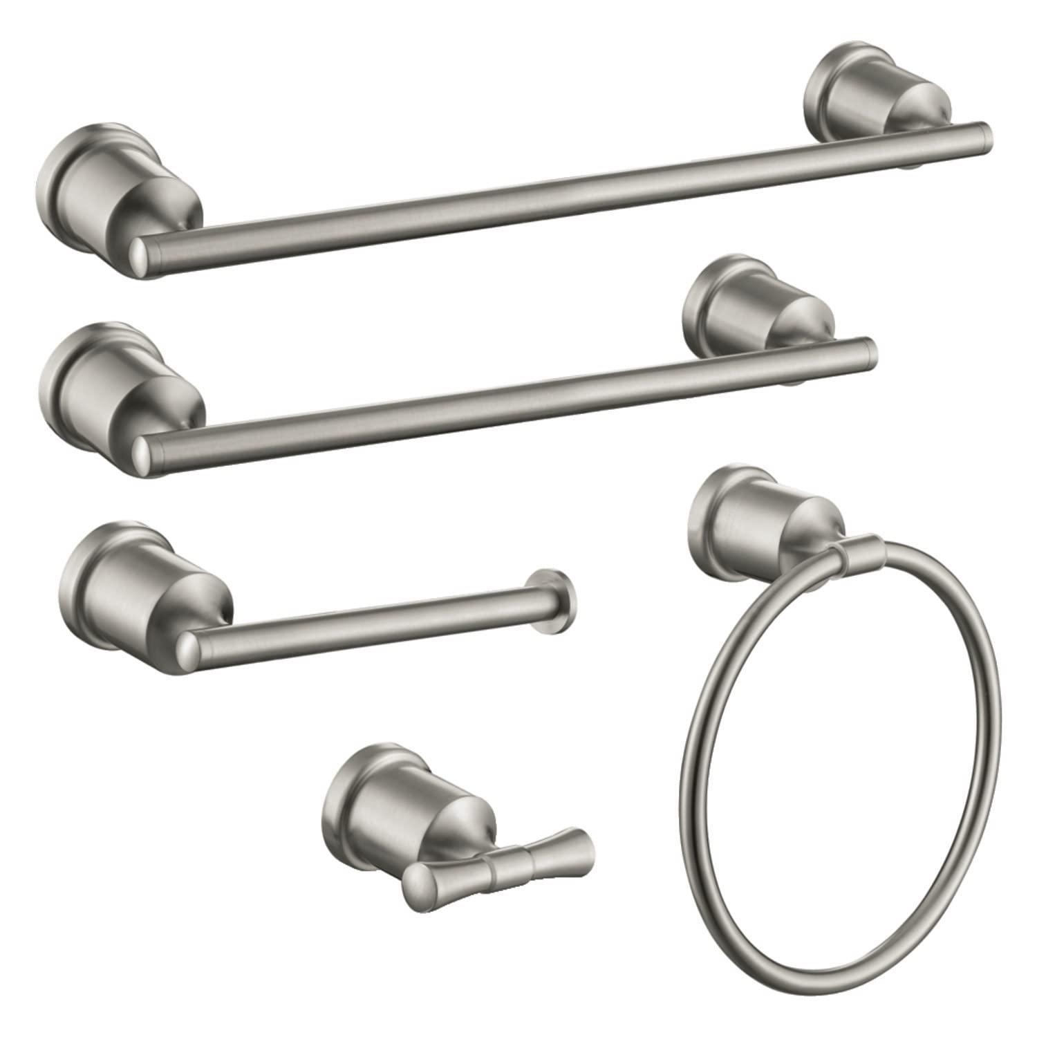 Kingston Brass BAHK9112478SN Kingston Brass Mathsson 5-Piece Bathroom Hardware Set