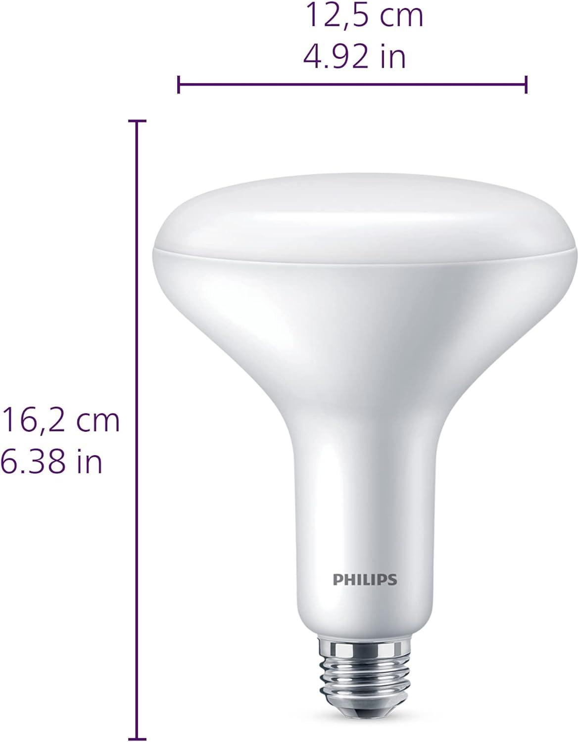 Philips UltraDef LED 65W Daylight BR30 3P: Dimmable Energy Star Certified Light Bulbs, 5000K, 650 Lumens, 3 Pack