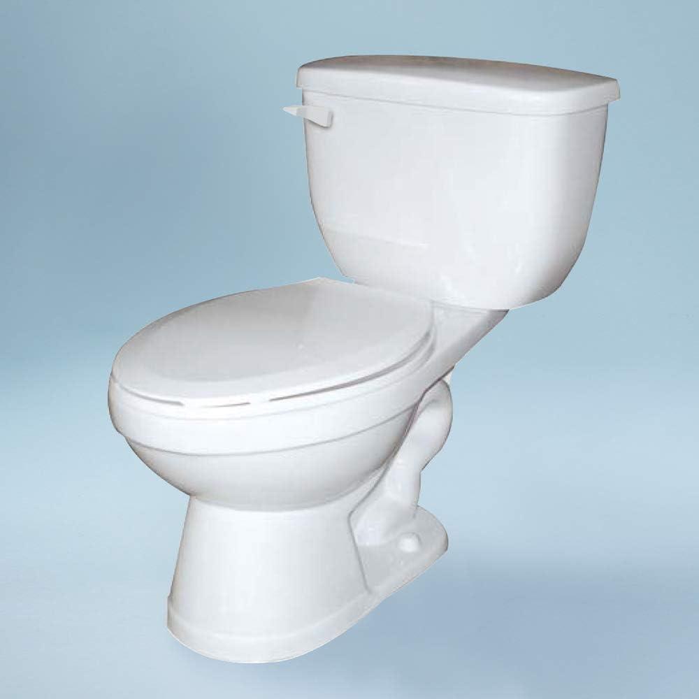 White Round High Efficiency Floor Mounted Toilet