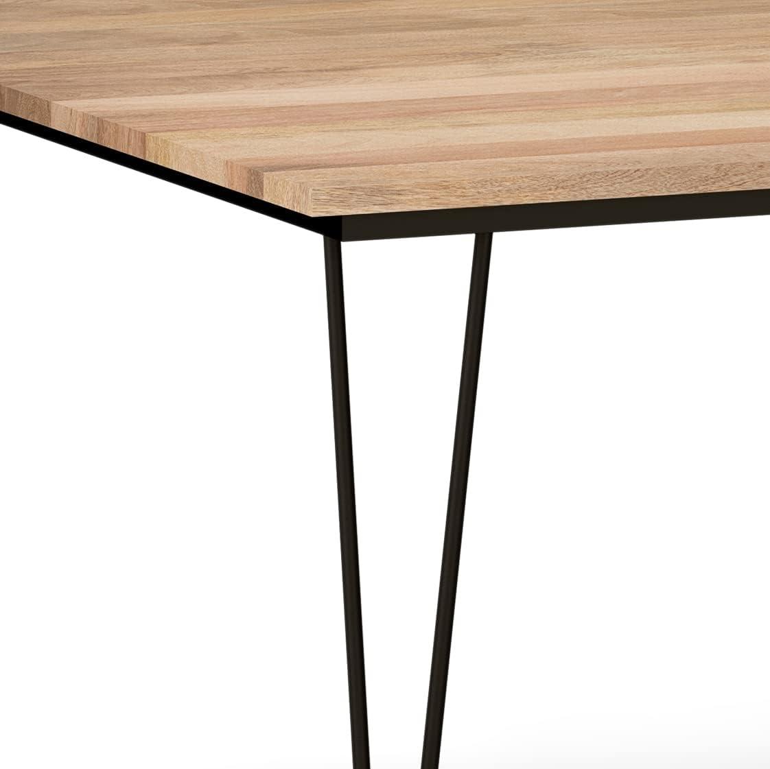 Simpli Home Hunter 54-inch Square Dining Table in Natural
