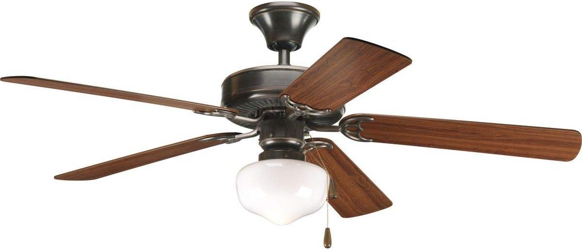 Progress Lighting AirPro Builder 52 in. Indoor Antique Bronze Ceiling Fan