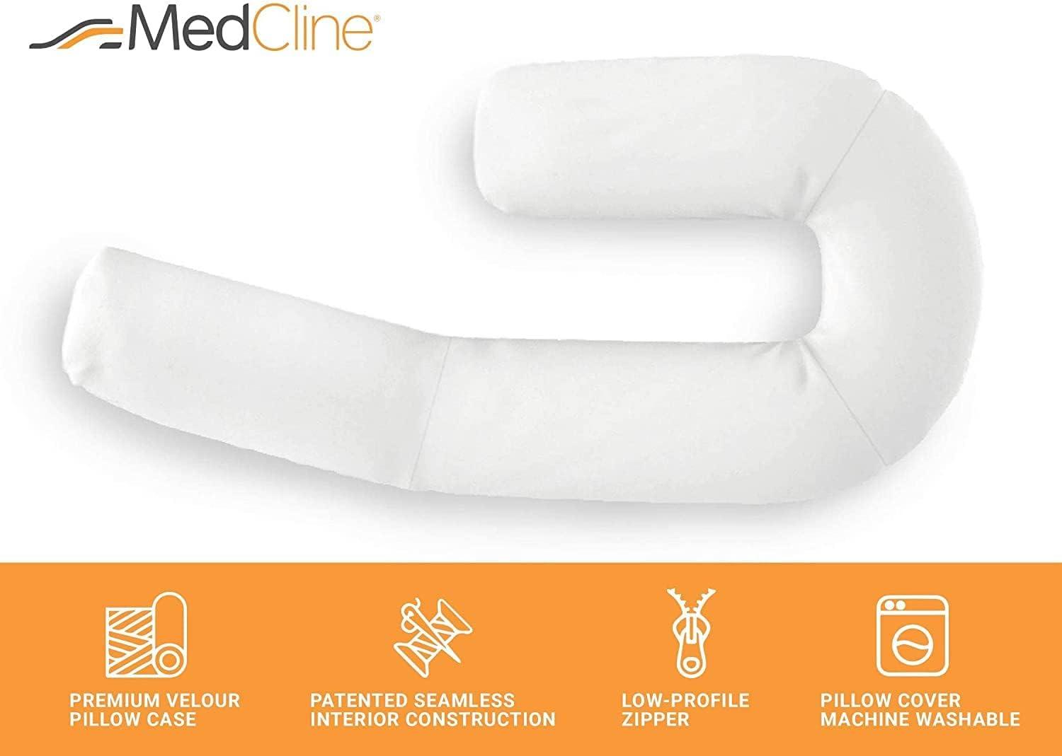 MedCline Body Pillow Positioner 22 W X 50 D X 6 H Inch White 1049-01, 1 Ct