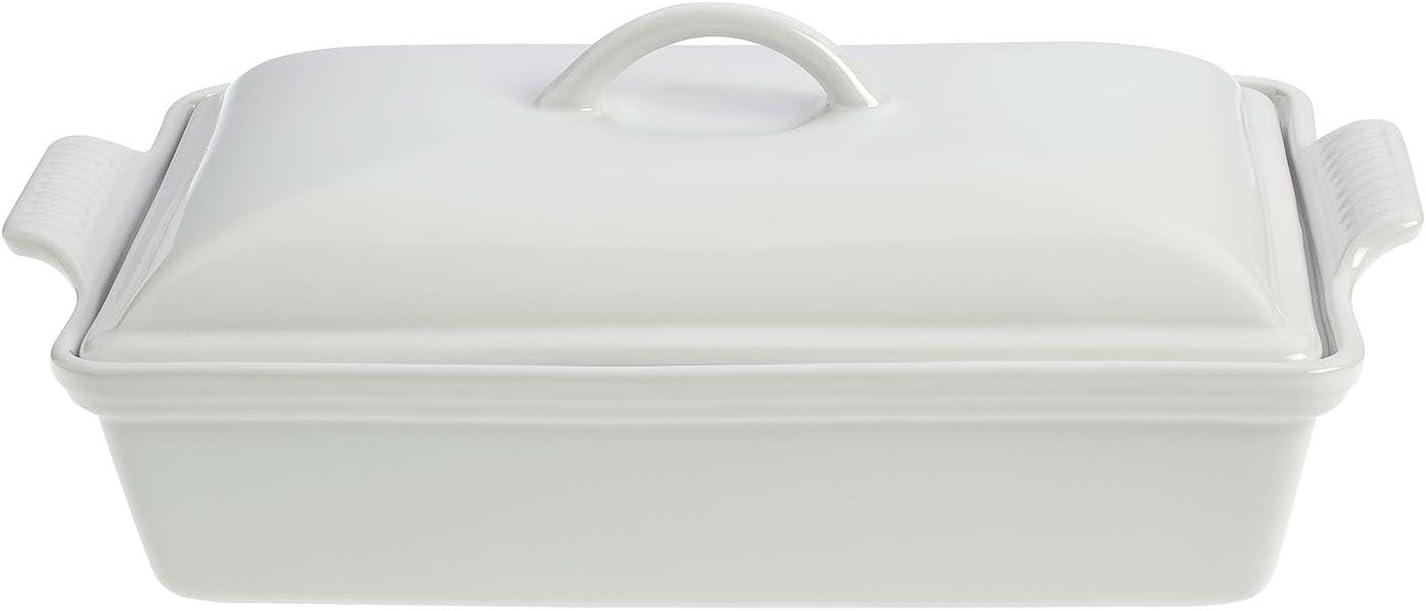 Le Creuset Heritage Stoneware 4 Qt. Rectangular Casserole with Lid