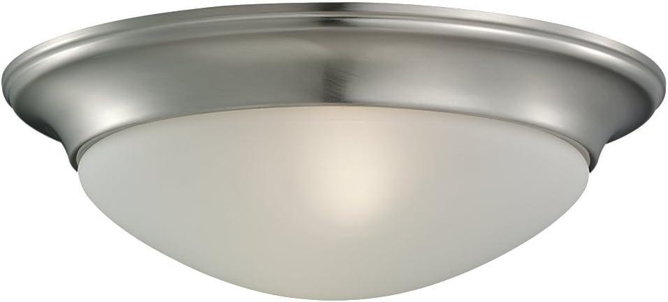 Nash Brushed Nickel 11.5" Modern Flush Mount Ceiling Light