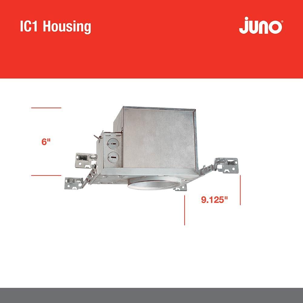 Air-Tight IC Rated Recessed Lighting Housing for New Construction