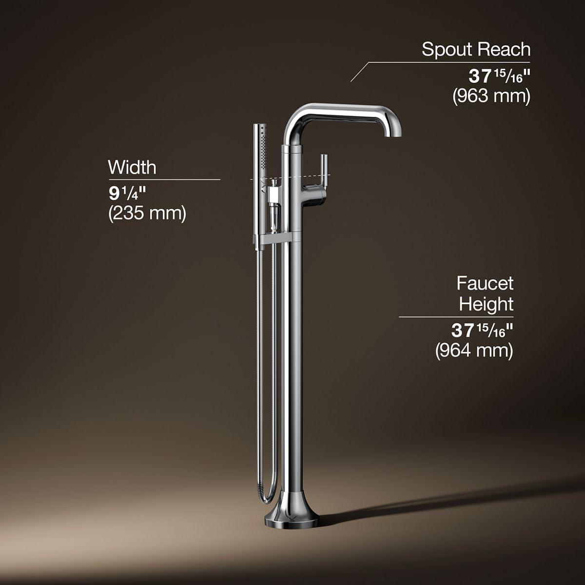 Tone Floor Mounted Clawfoot Tub Faucet