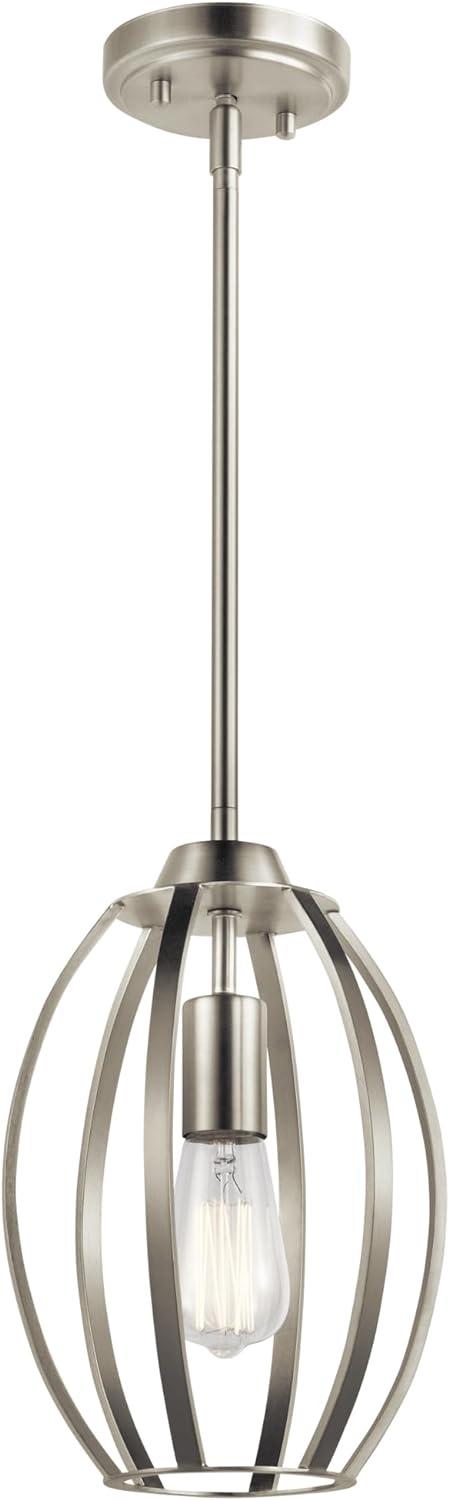 Tao 1 Light Pendant Brushed Nickel