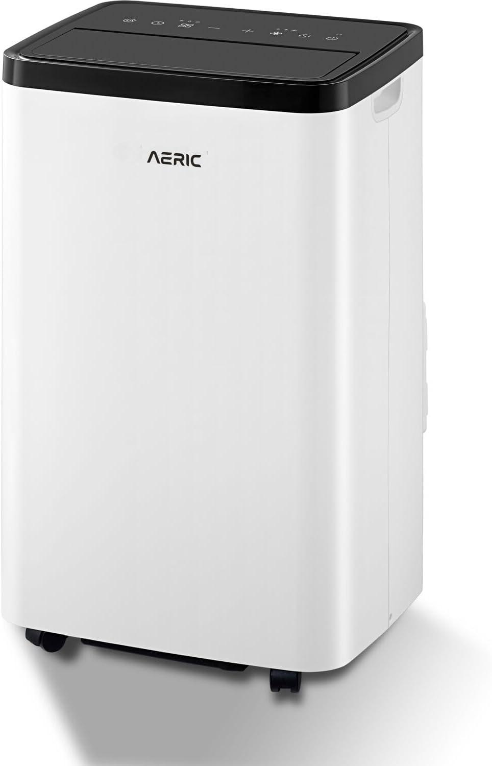 Aeric 8,000 BTU SACC (12,000 BTU ASHRAE) Portable Air Conditioner with Dehumidifier, 550 Sq. Ft.