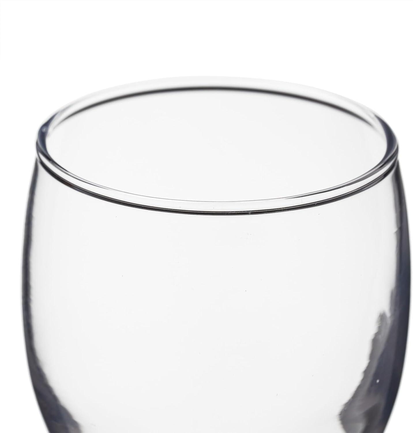 Stemmed Wine Glasses, Set of 4 for Housewarming Gift, Anniversary, Wedding (4.5 oz)