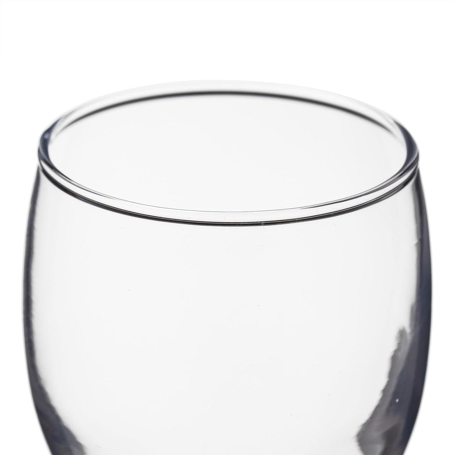Stemmed Wine Glasses, Set of 4 for Housewarming Gift, Anniversary, Wedding (4.5 oz)