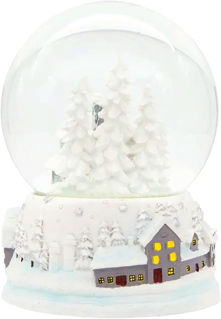 Kurt Adler 120MM Musical Snowy House Water Globe