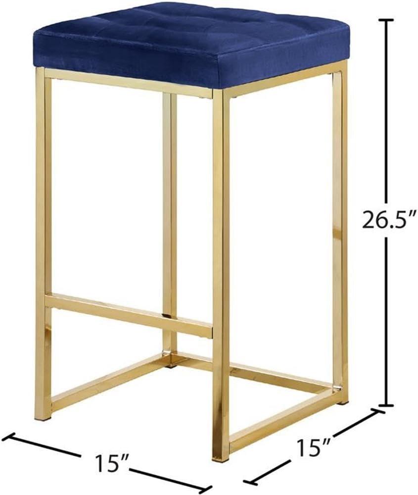 GOODSILO Upholstered Counter Stool with Metal Frame