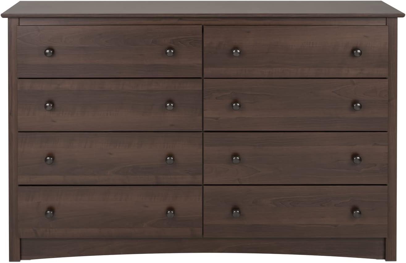 Fremont Espresso Horizontal 8-Drawer Dresser with Deep Storage