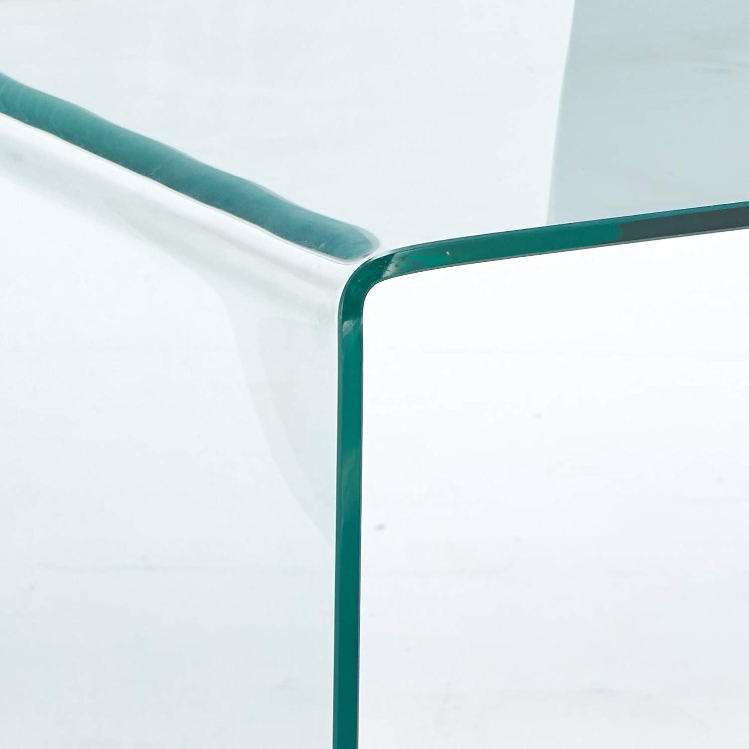 Ripley Transparent Glass 47.25'' Home Office Desk
